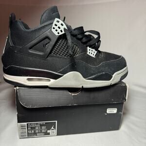 Size 11 - Nike Air Jordan 4 Retro SE Black Canvas Men's Shoes